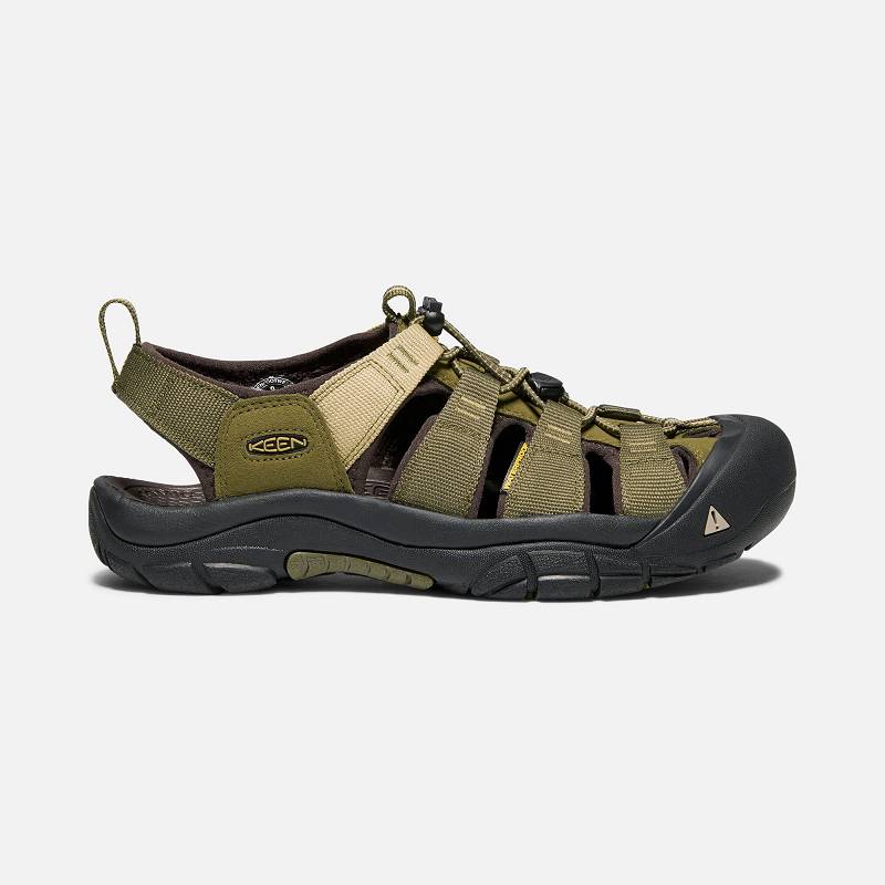 Keen Newport Hydro Trekkingsandalen Herren DE-91823 Dark Olive/Antique Bronze - Keen Herrenschuhe Ol